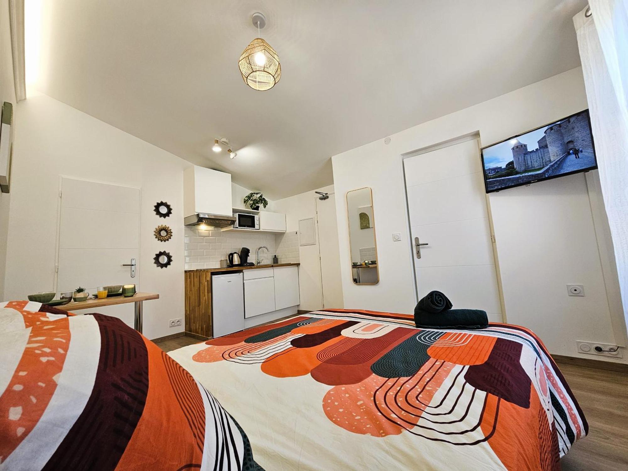 Tout Confort ! Ville, Climatisation, Parking, Wifi, Calme, Tv Каркассонн Екстер'єр фото